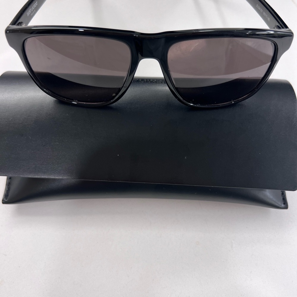 Saint Laurent Black Sunglasses w/ Case | SL 334 - Picture 2 of 9
